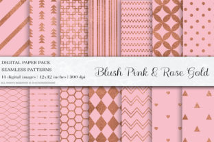Blush Pink Rose Gold Digital Papers: A Versatile Design Resource for Creative Projects