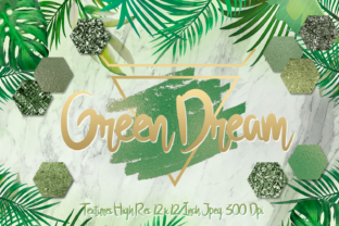 Green Dream Digital Papers: Elevate Your Creative Projects with Luxurious Digital Backgrounds