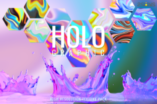 Holographic Digital Paper Marble: A Unique Design Resource