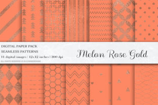 Melon Rose Gold Digital Papers: A Versatile Design Resource for Creative Projects