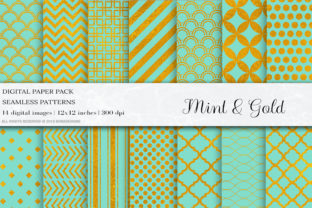 Mint Gold Digital Papers: A Versatile Design Resource for Creative Projects