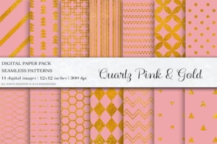 Quartz Pink Gold Digital Papers: A Versatile Design Resource