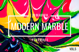 Rainbow Marble Digital Paper