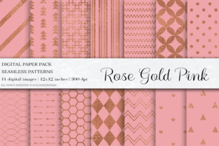 Rose Gold Pink Seamless Patterns for Creative Workflows
