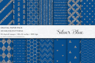 Silver Blue Seamless Patterns: A Versatile Design Element for Modern Creativity