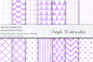 Watercolor Purple Digital Paper: A Versatile Creative Resource